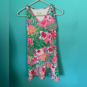 EUC Lilly Pulitzer Girls Anaia Luxletic Activewear Dress Size XL